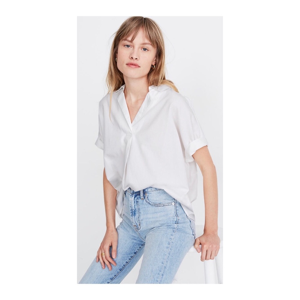 Madewell Park Popover Shirt size SMALL
